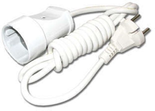 Удлинитель с заземлением UNIVersal УШ-16 1-м 5,0м 10А 2200Вт IP44 белый   картинка 